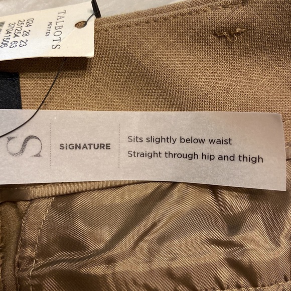 TALBOTS Petite Signature Pants size 6P brand new with tags inseam 28” waist 30” - Picture 6 of 16